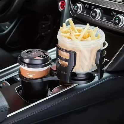 Ultimate 2-in-1 Car Cup Holder Expander (360° Rotation)