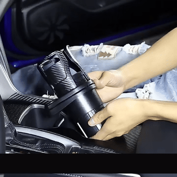 Ultimate 2-in-1 Car Cup Holder Expander (360° Rotation)